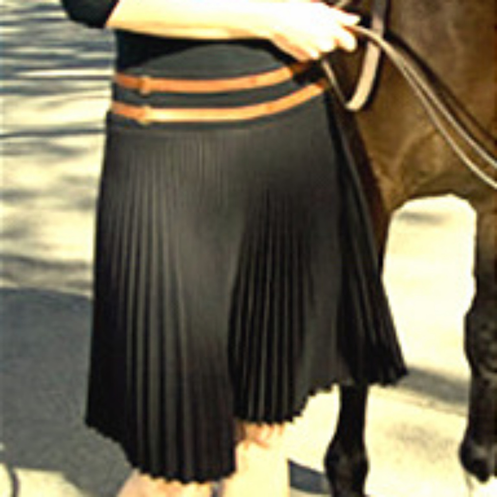 New Sunburst skirt - black